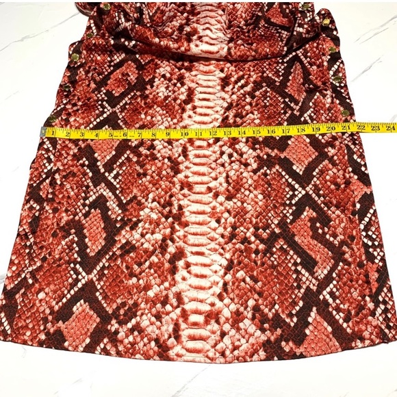 Michael Michael Kors Red Dragon Silk Sleeveless Tie Waist Slit Maxi Dres… - Picture 11 of 13